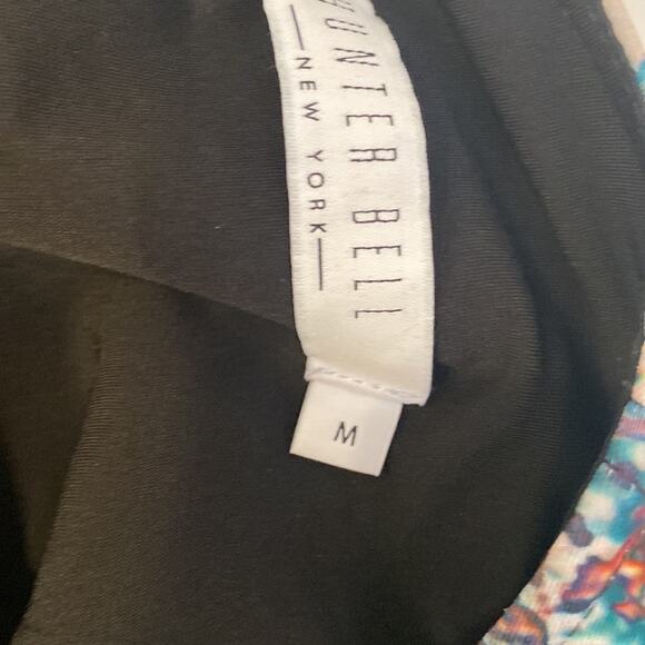 Hunter Bell Abstract Splatter Stretchy Bodycon Dress EUC Sz S Multicolored - Picture 8 of 15